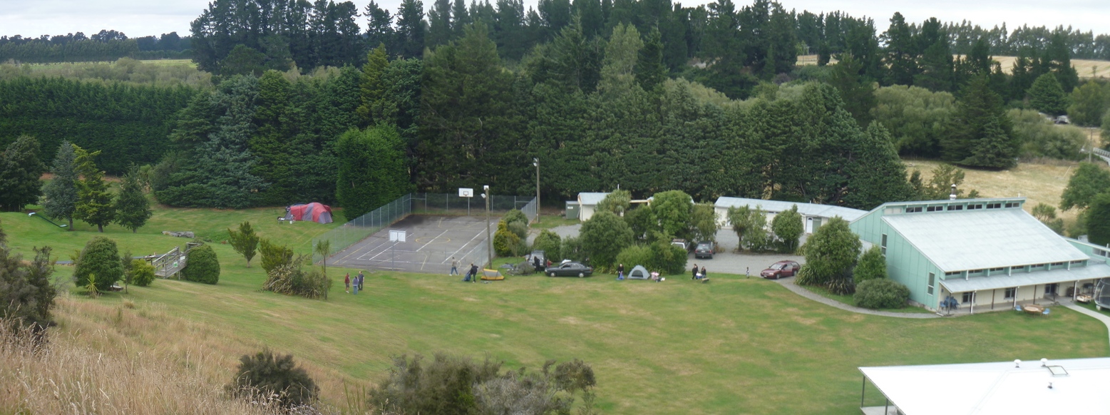 Glenroy Lodge view from Spark Lawn (top of slope)